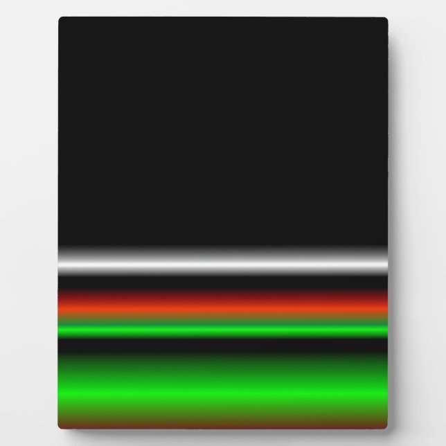 Colourful Neon Background Images Plaque (Front)