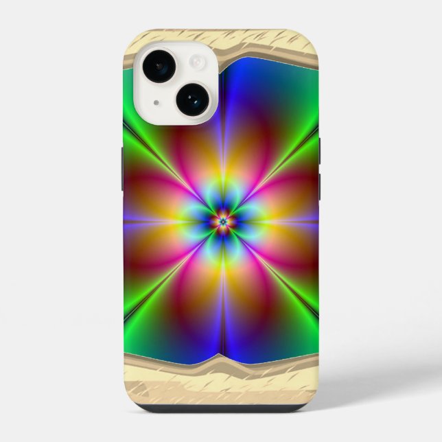 Colourful Neon Daisy iPhone Case (Back)