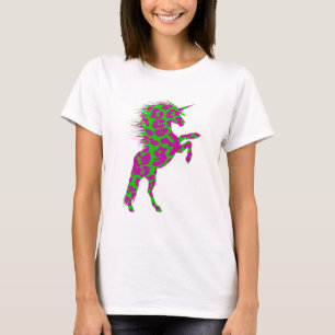 Colourful Neon Leopard Print Unicorn T-Shirt