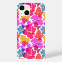 Colourful Neon Modern Flower Pattern