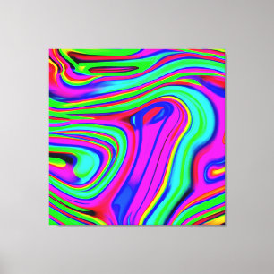 Colourful Neon Patterns. Buy Now Canvas Print