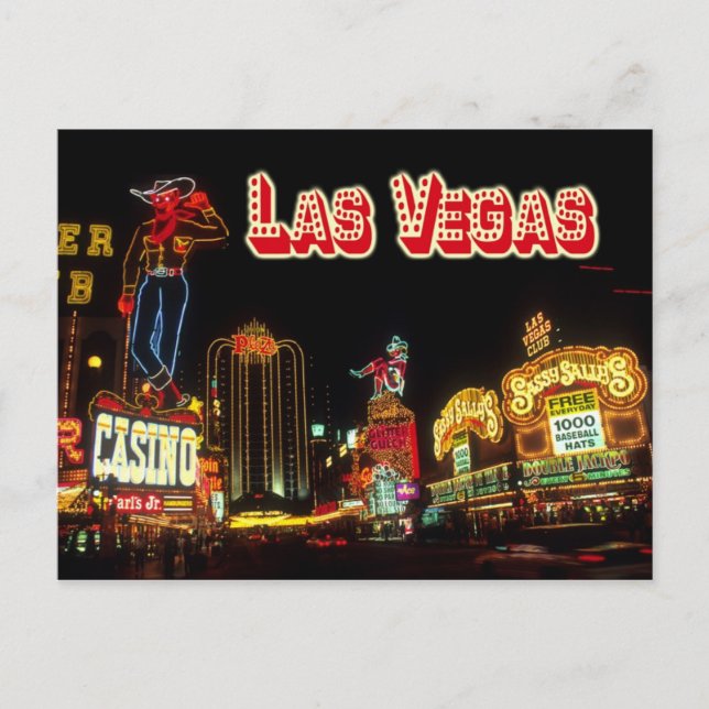 Colourful Neon Signs, Las Vegas, Nevada Postcard (Front)