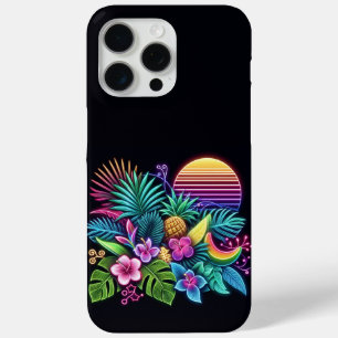 Colourful Neon tropical/Hawaiian iPhone 15 Pro Max Case