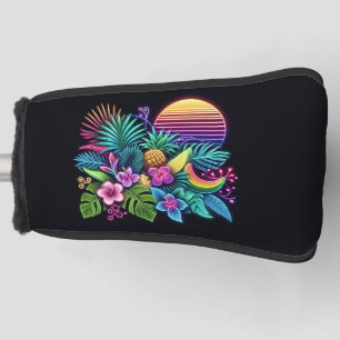 Colourful Neon tropical/Hawaiian Golf Head Cover