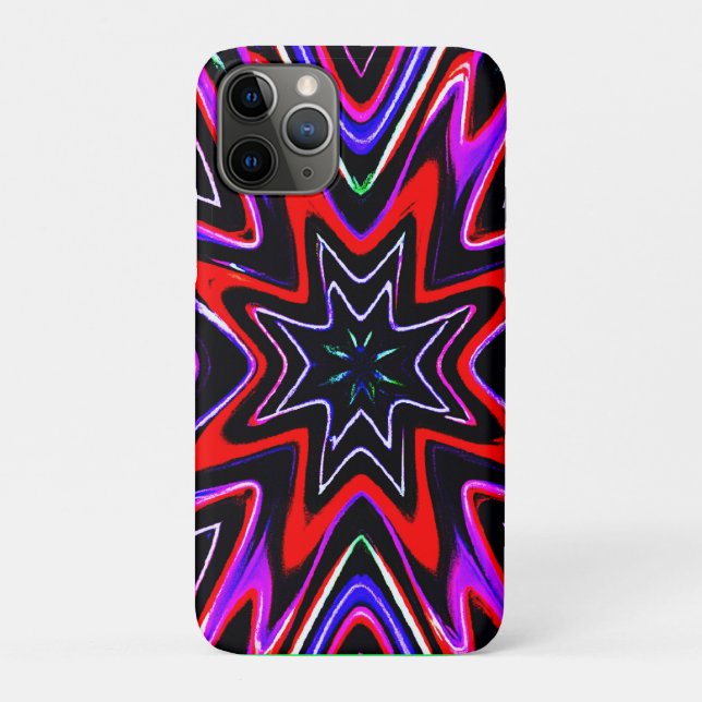 Colourful Neon Vibes Pattern Case-Mate iPhone Case (Back)