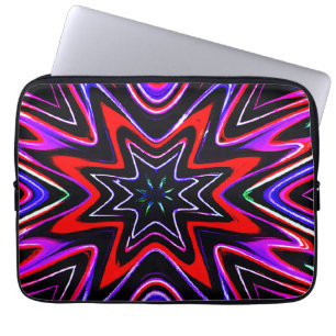 Colourful Neon Vibes Pattern Laptop Sleeve