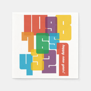 Colourful New Year Napkin