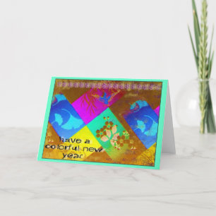 Colourful New Year's Card