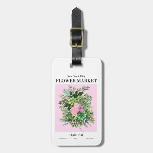 Colourful New York City Flower Market Harlem Luggage Tag