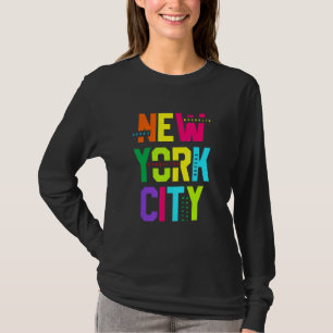 Colourful New York City Novelty Graphic Tees Cool