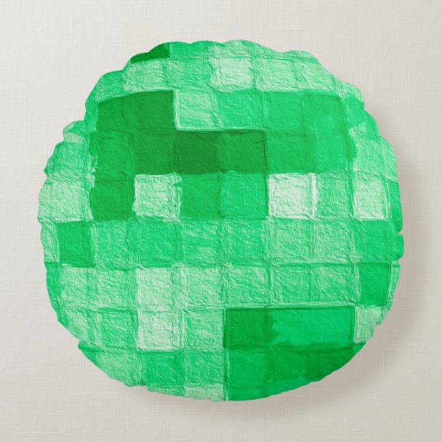 Colourful nice Colour glossy. Beautiful painted Su Round Cushion (Front)