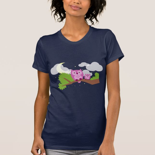 Colourful Night Owl T-Shirt (Front)