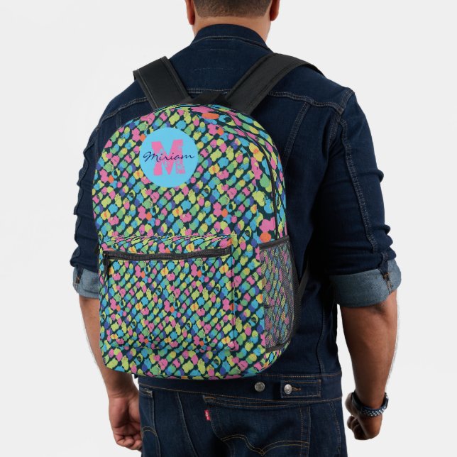 Colourful noises. printed backpack (Insitu (Model))
