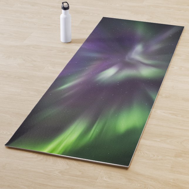Colourful Northern Lights Yoga Mat (In Situ)