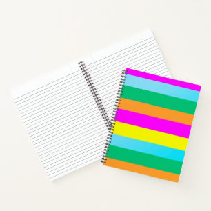 colourful notebook