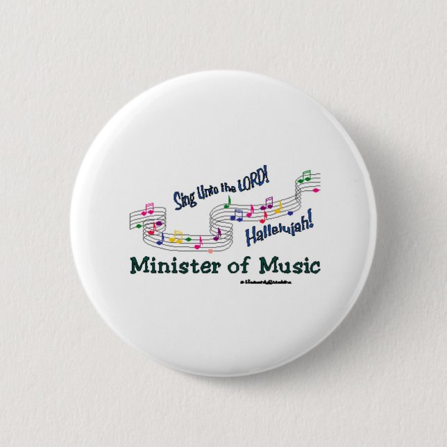 Colourful Notes 6 Cm Round Badge (Front)