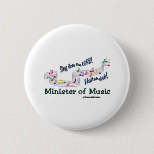 Colourful Notes 6 Cm Round Badge