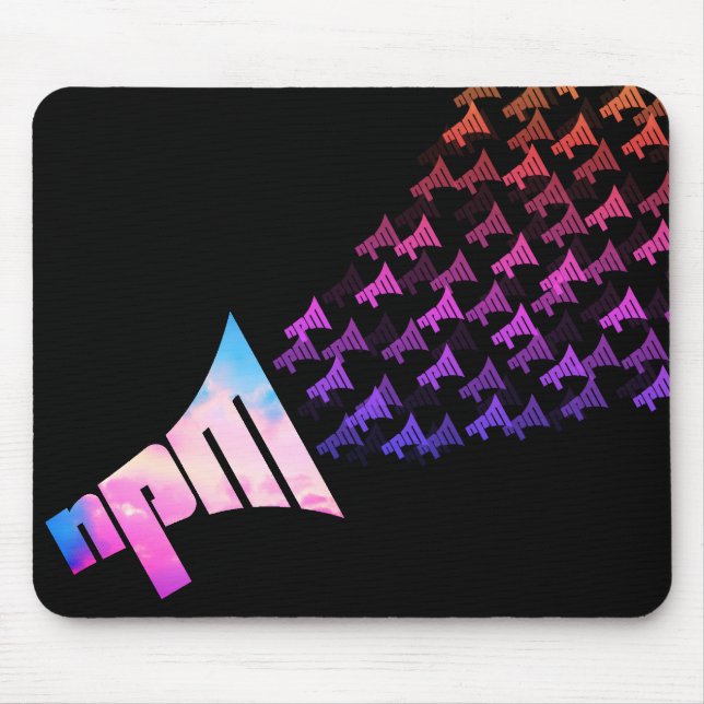 Colourful NPM Mouse Pad (Front)