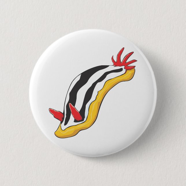 Colourful Nudibranch 6 Cm Round Badge (Front)