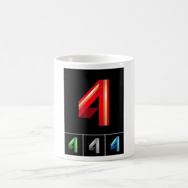 Colourful Number Four Mug (Creator Uploaded)