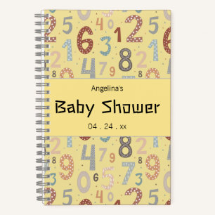Colourful Number Gift List Pattern Notebook