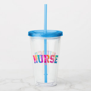 Colourful Nurse Acrylic Tumbler