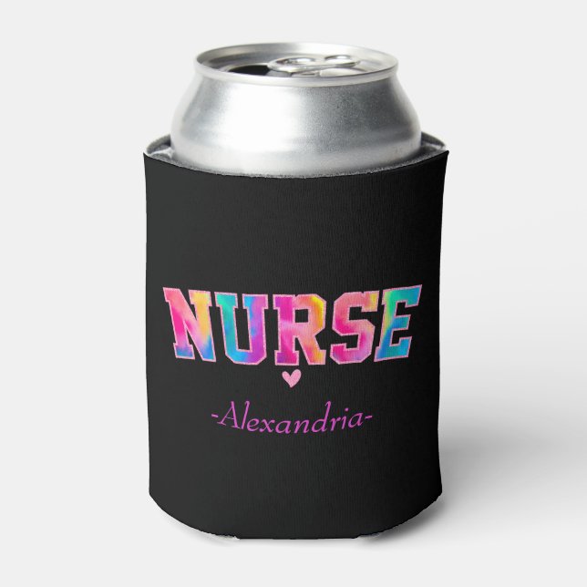 Colourful Nurse Can Cooler (Can Front)