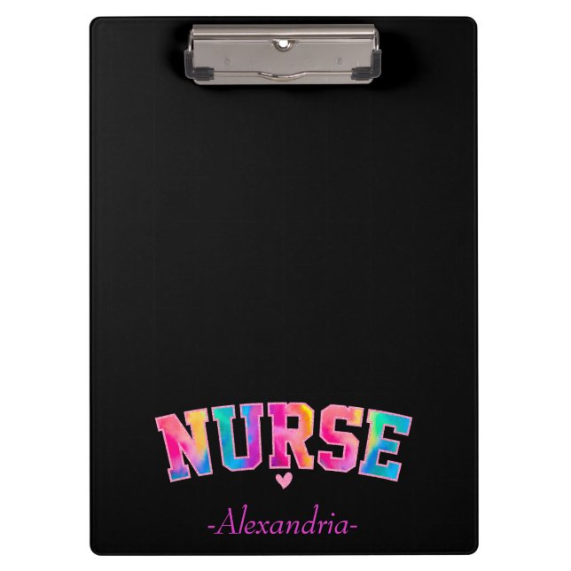 Colourful Nurse Clipboard (Front)