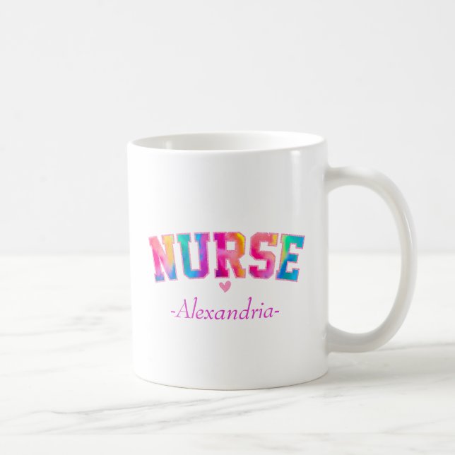 Colourful Nurse Coffee Mug (Right)