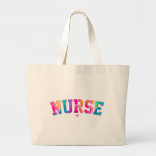 Colourful Nurse Large Tote Bag