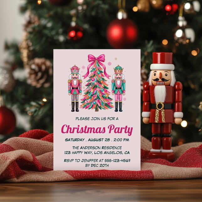 Colourful Nutcracker Christmas Party Invitation (Creator Uploaded)
