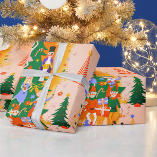 Colourful Nutcracker World Christmas Wrapping Pape Wrapping Paper