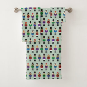 Colourful Nutcrackers Bath Towel Set