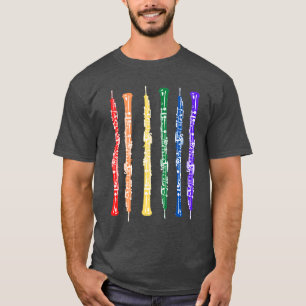 Colourful Oboe Oboist Player Double reed T-Shirt
