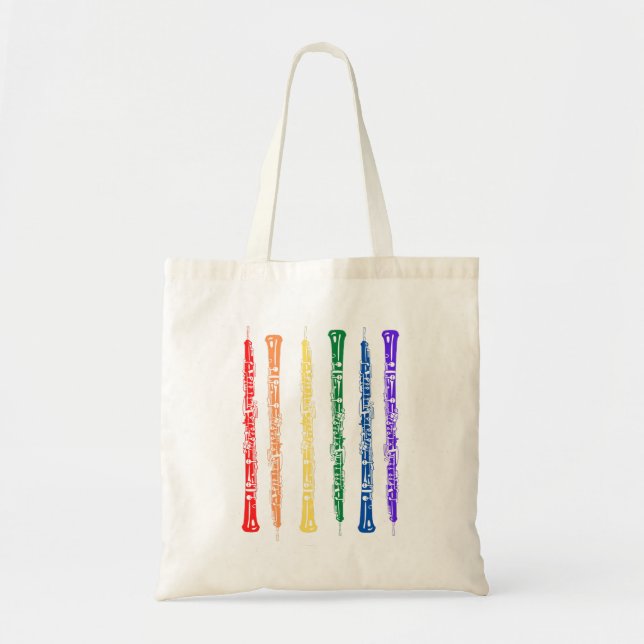 Colourful Oboe Oboist Player Double reed Tote Bag (Front)