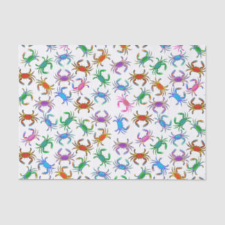 Colourful Ocean Crabs Tissue Paper