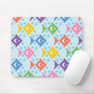Colourful Ocean Fish Pattern Mouse Mat