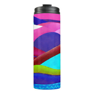 Colourful Ocean Hills Thermal Tumbler