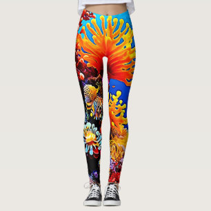 Colourful Ocean Underwater Life Leggings