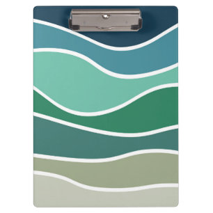 Colourful ocean waves clipboard