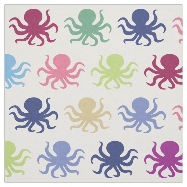 Colourful octopus fabric (Swatch)