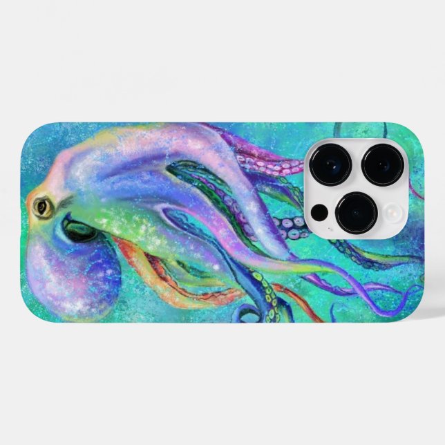 Colourful Octopus iPhone Case (Back (Horizontal))