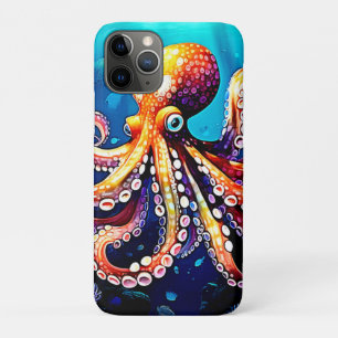 Colourful Octopus View Design iPhone 11 Pro Case