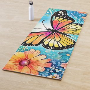 Colourful Octopus View Design Yoga Mat