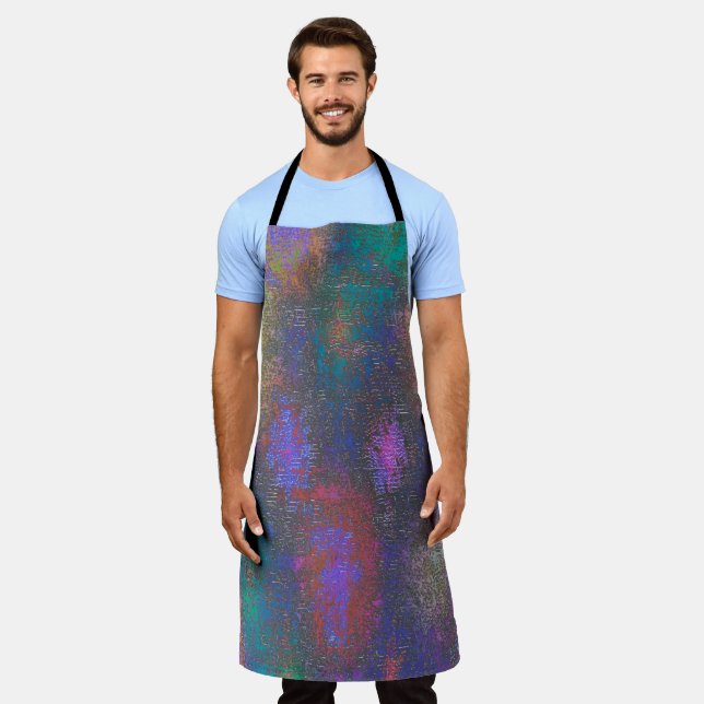Colourful of smooth skinned shine, aged spots apron (Worn)