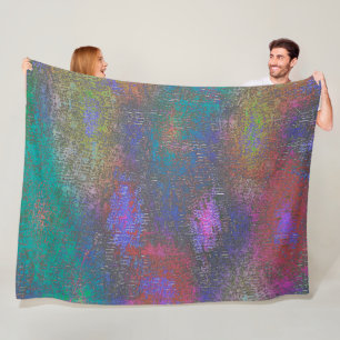Colourful of smooth skinned shine, aged stain fleece blanket
