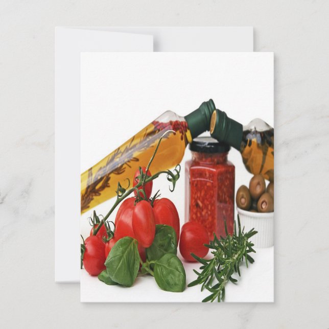 Colourful Of Spices And Vegetable | Cooking Gift Invitation (Front)