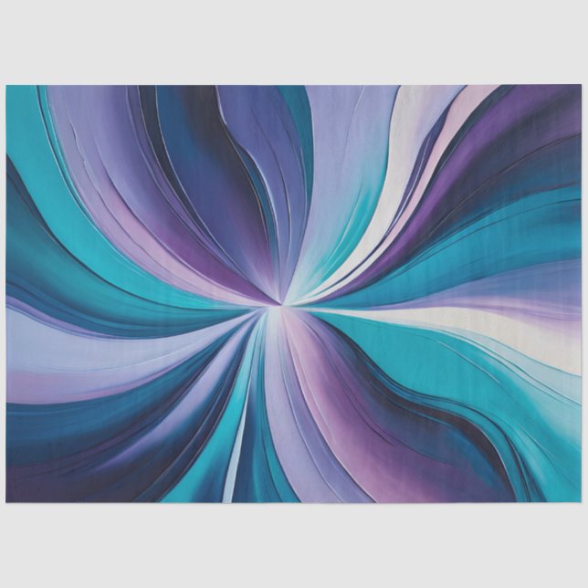 Colourful Oil Paint Art Tissue Paper (Front)