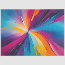 Colourful Oil Paint Art Tissue Paper