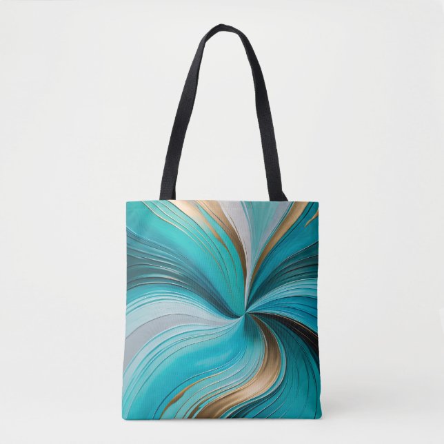 Colourful Oil Paint Art Tote Bag (Front)
